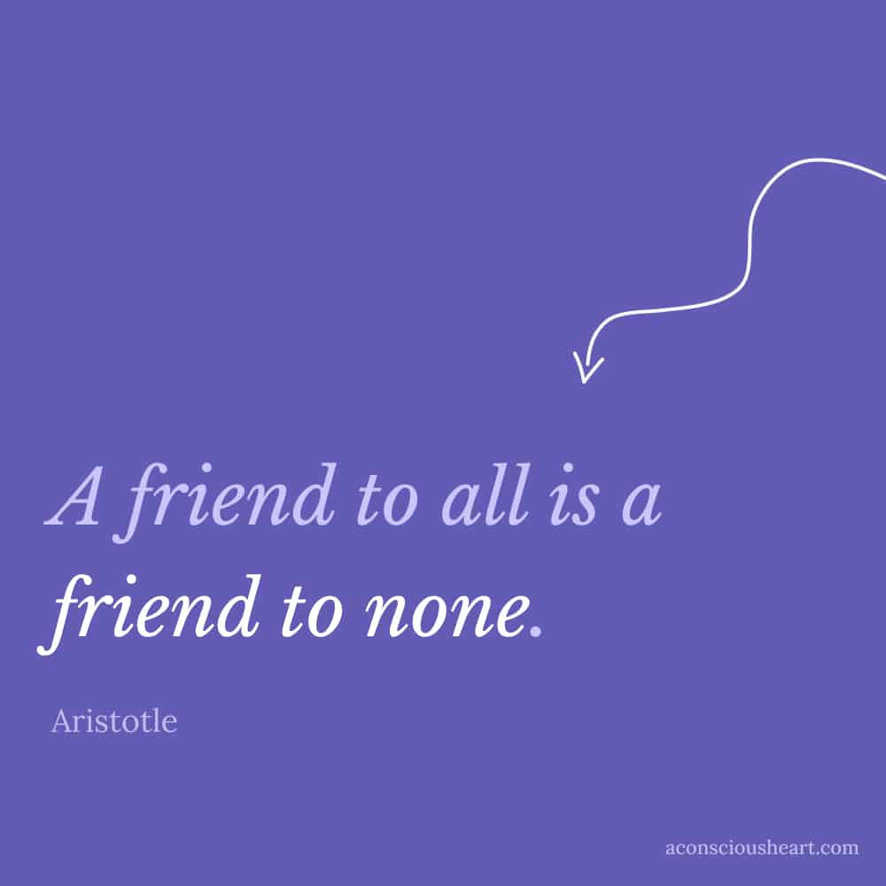 Image with fake friends quote by Aristotle