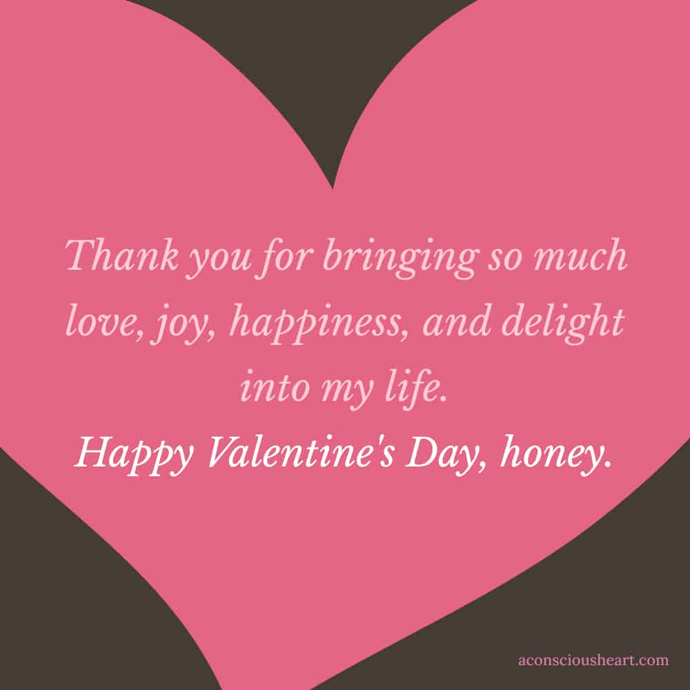 Image with Valentine's Day message for husband