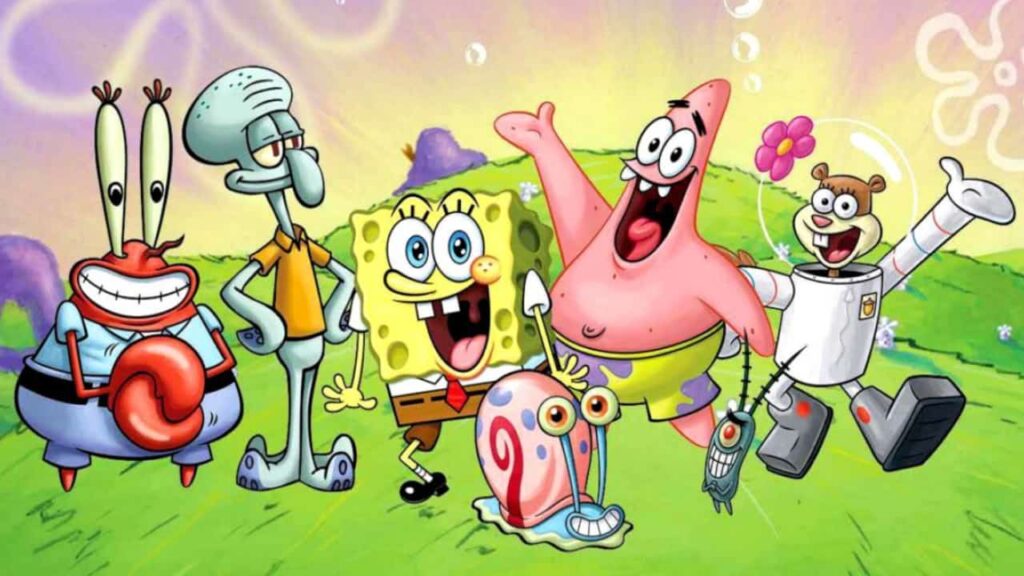 Image with all characters of SpongeBob SquarePants