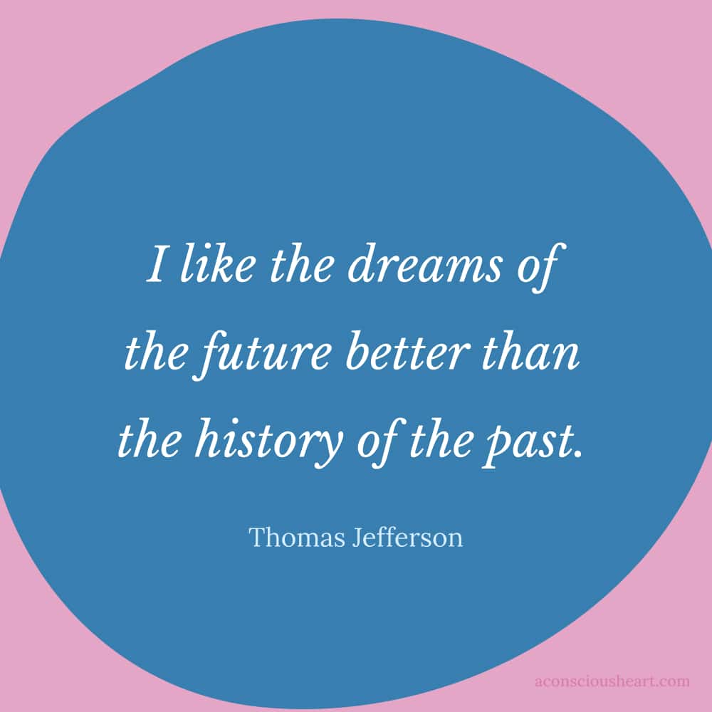 Image with quote about the new year by Thomas Jefferson