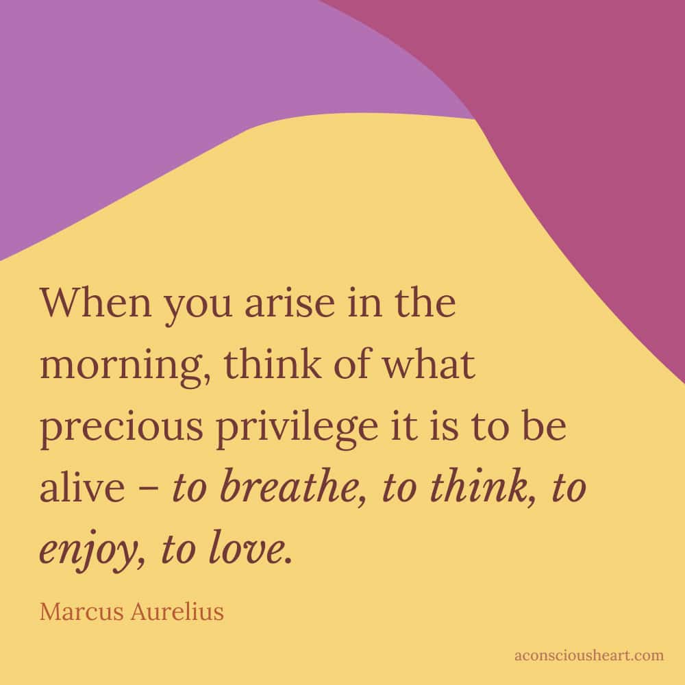 Image with positive energy quote by Marcus Aurelius