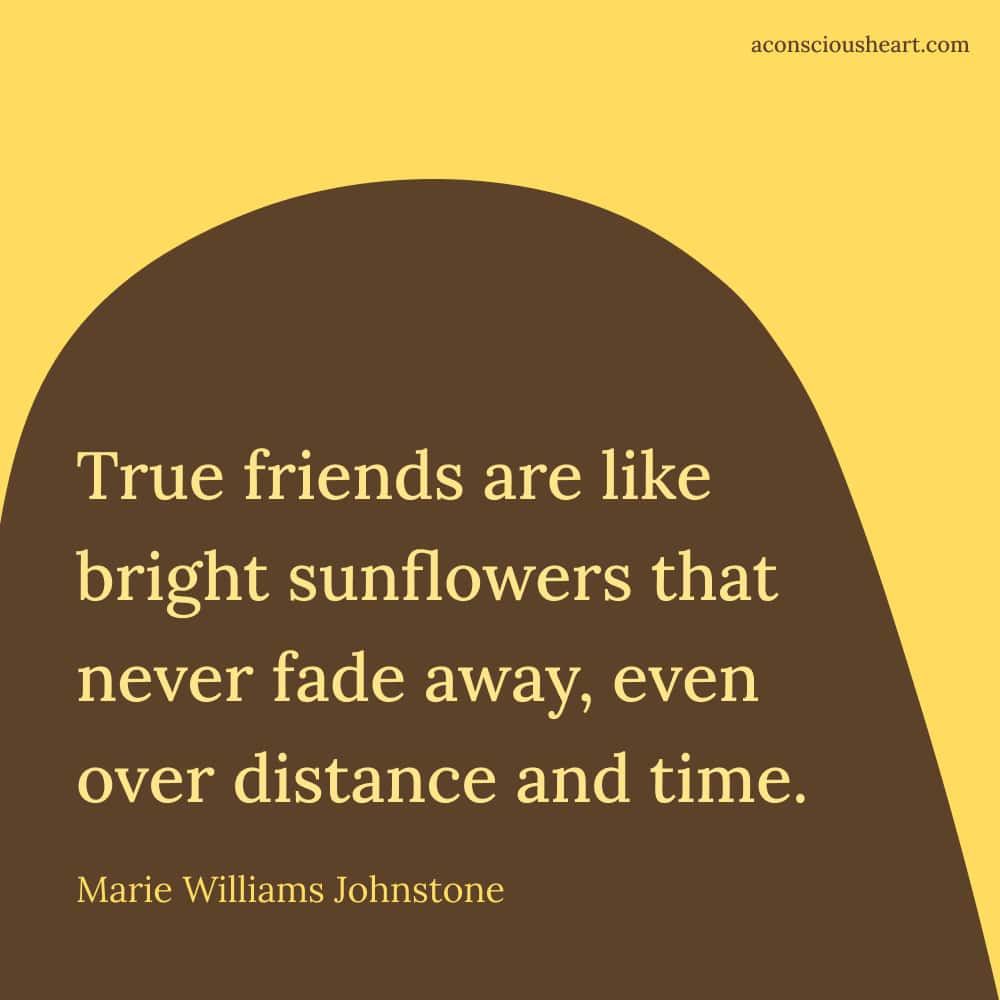 Image with sunflower quotes by Marie Williams Johnstone