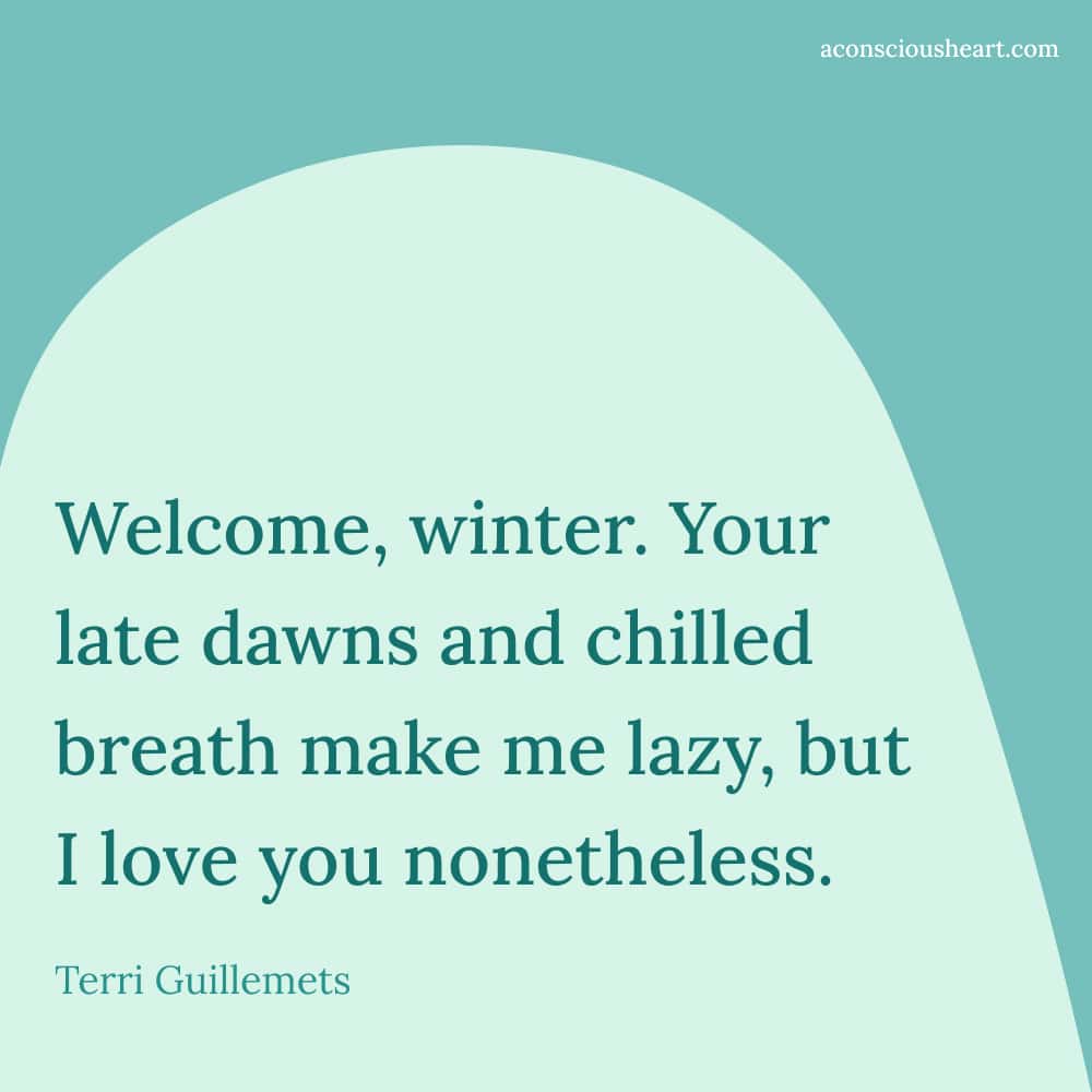 Image with January quote by Terri Guillemets